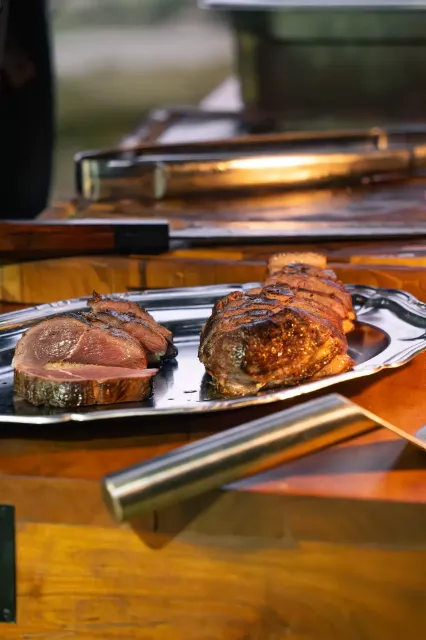 Plats principaux au brasero